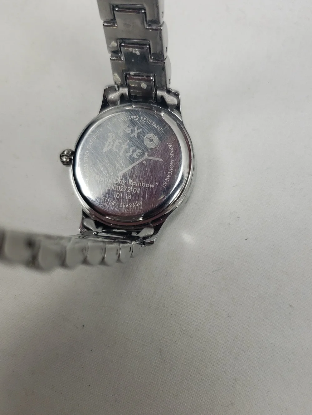 Betsey Johnson Rainbow Jewelstone Working Watch